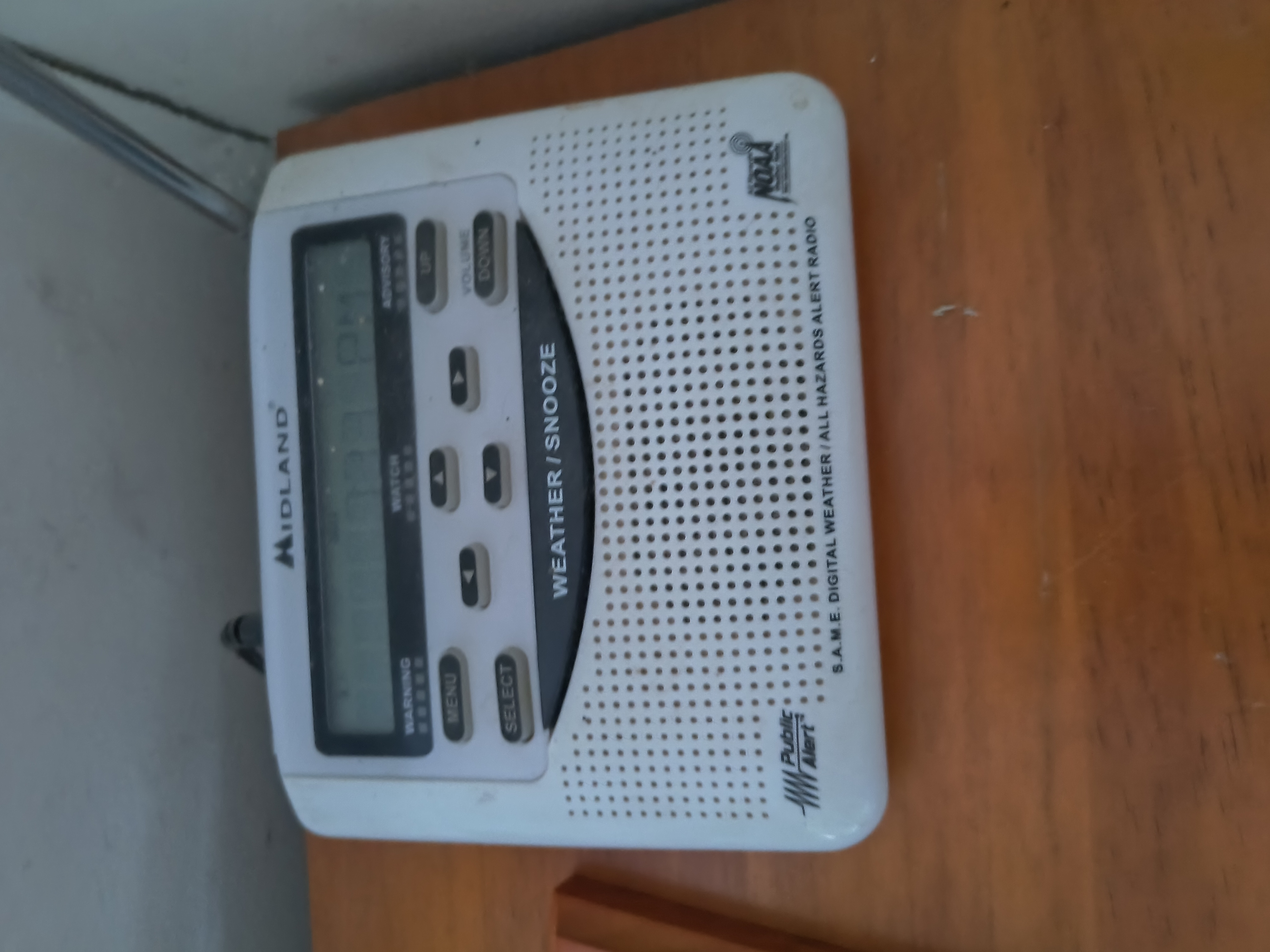 A Midland weather alert radio